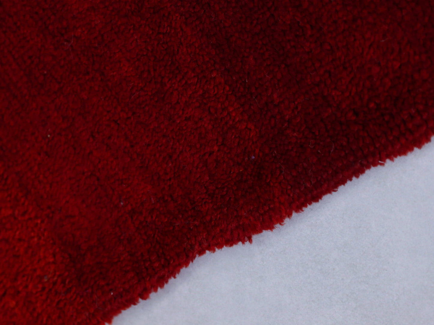 Vintage Moroccan Red Wool Rug - Handmade with Soft Wool 5x8 - C11