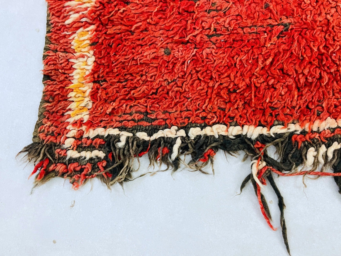 Vintage Moroccan Boucherouite Rug 3x7 - TB4