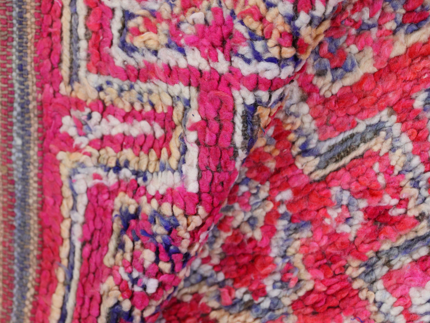 Vintage Moroccan rug , Wool Carpet 6x8 - C72