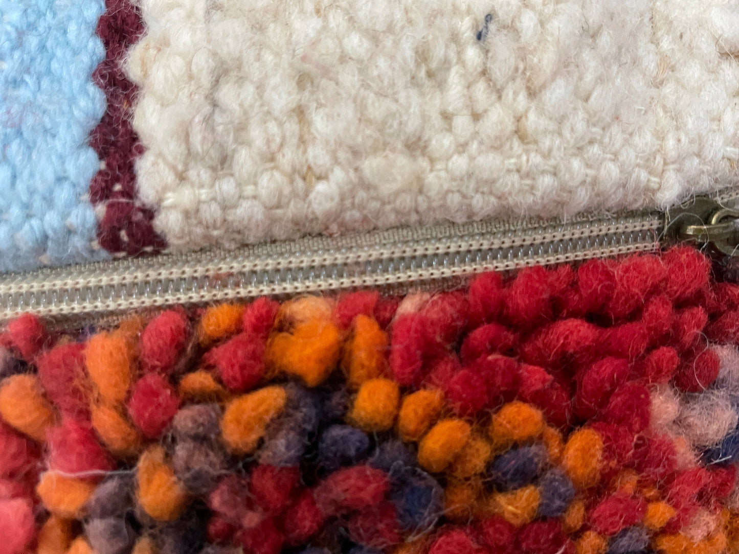 Round moroccan pouf cover - T17