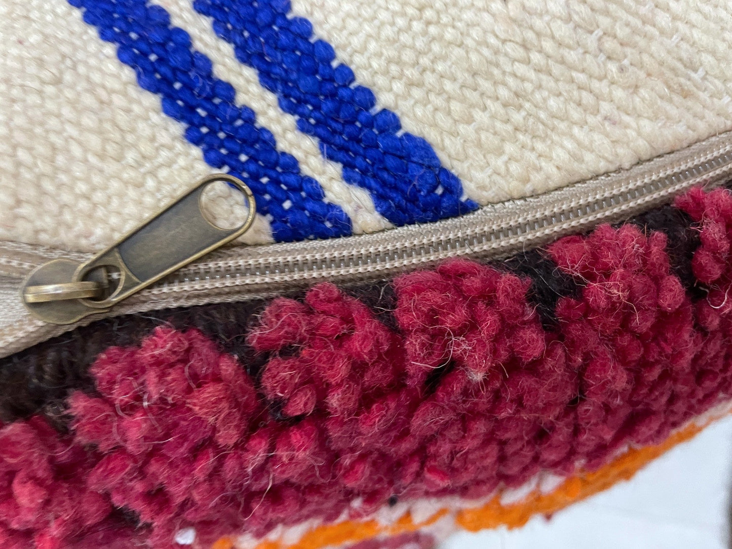 Round moroccan pouf cover - S32