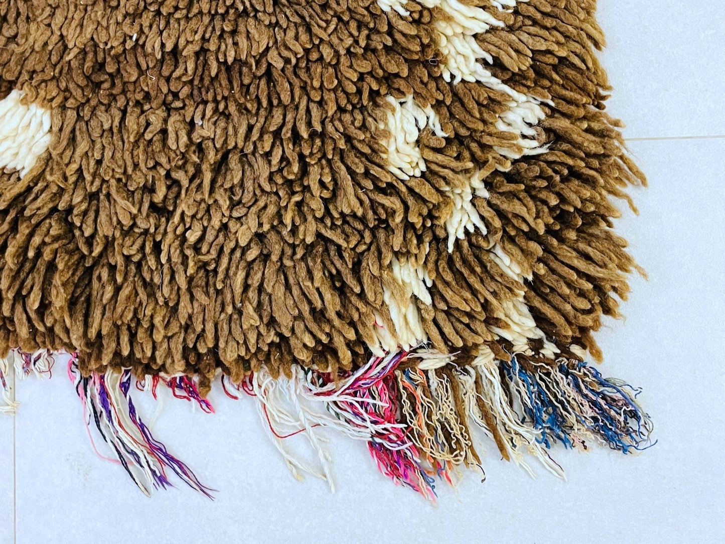 Vintage Moroccan Boucherouite Rug 2x7 ft - BN5