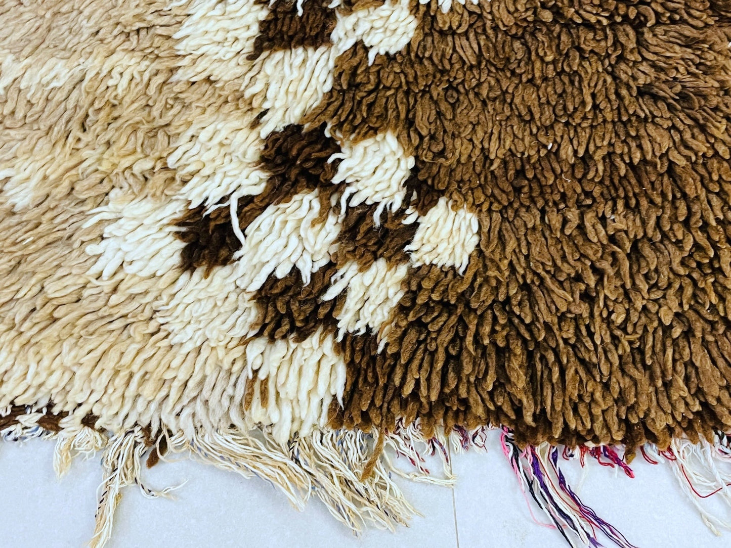 Vintage Moroccan Boucherouite Rug 2x7 ft - BN5