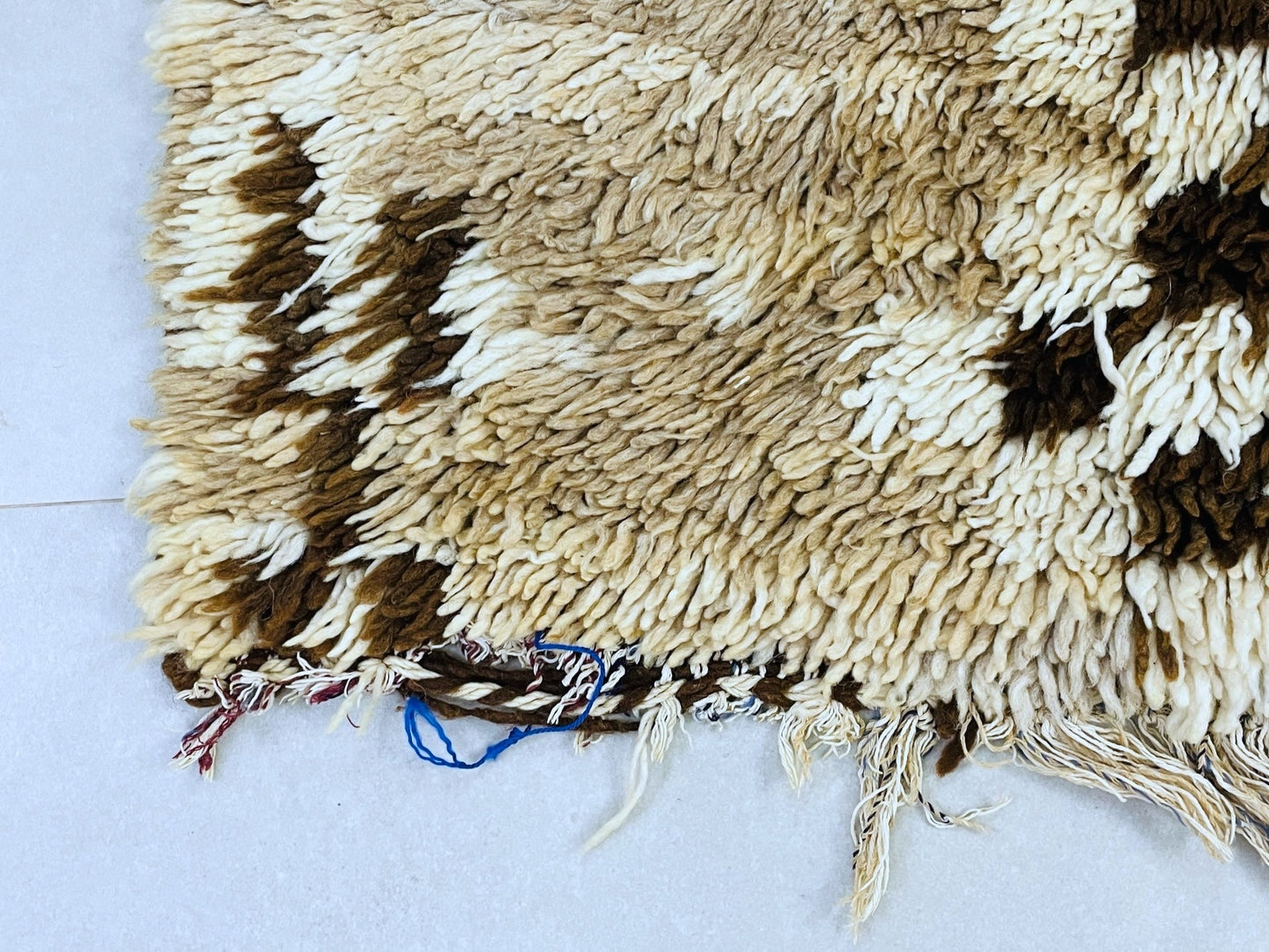 Vintage Moroccan Boucherouite Rug 2x7 ft - BN5