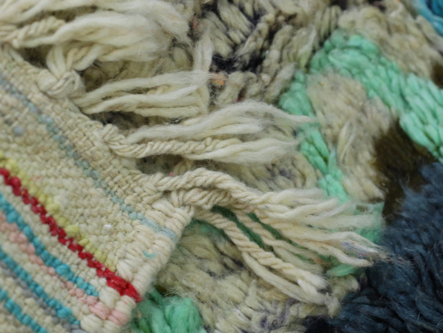 Boujaad Moroccan Rug - Vintage Handmade Wool Carpet 6x9 - A94