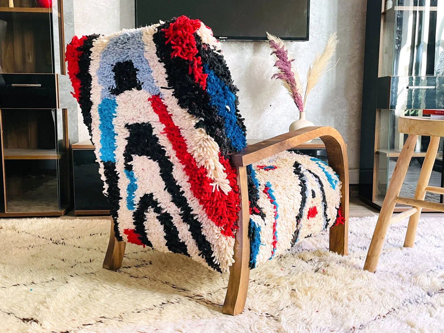 Custom walnut wood Chair
