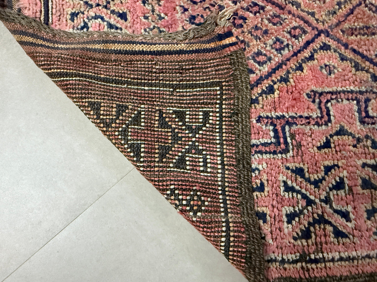 Vintage Pink Moroccan Rug 6x11 - F66
