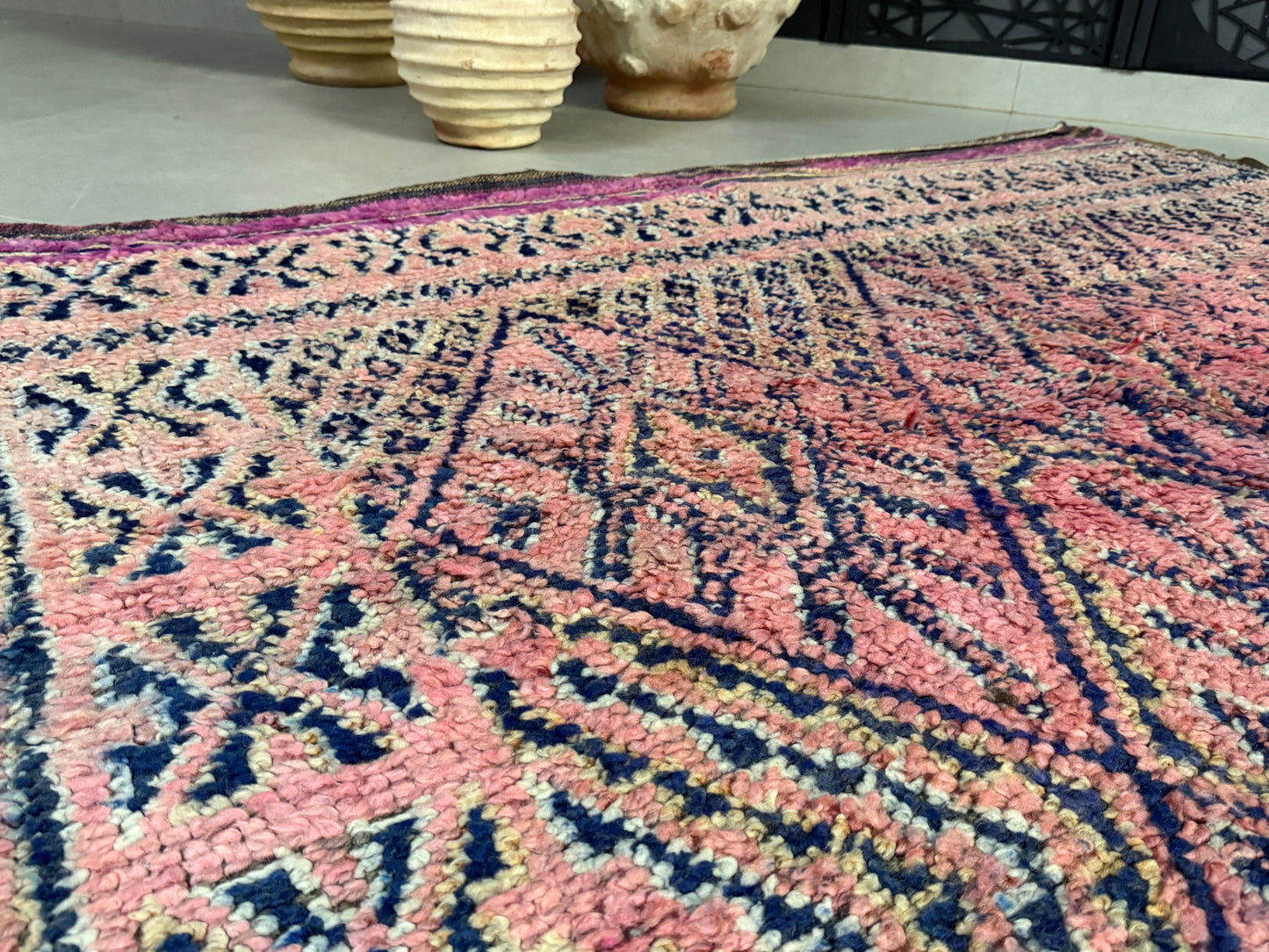 Vintage Pink Moroccan Rug 6x11 - F66