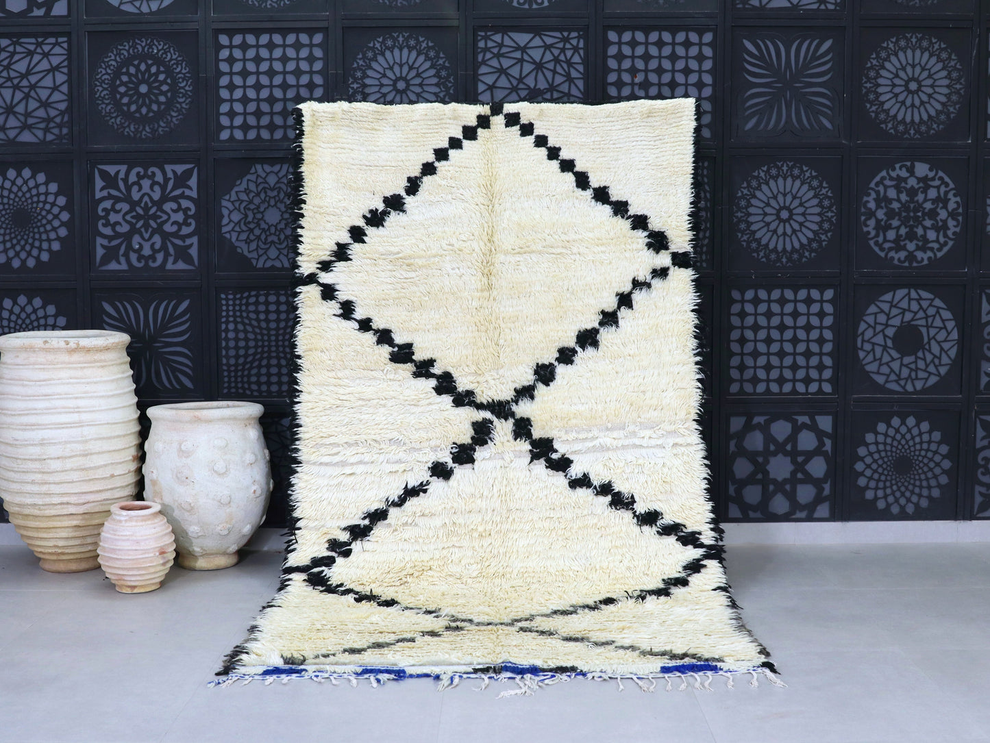 Vintage Beni Ourain Rug 5x9 - Tufted Area Rug - A84