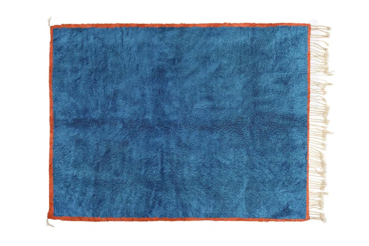 Blue Moroccan rug 5'x9'