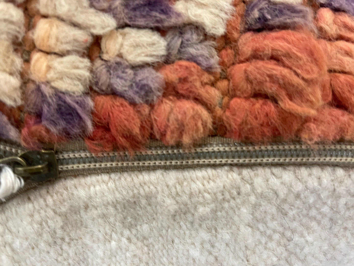 Round moroccan pouf cover - S10