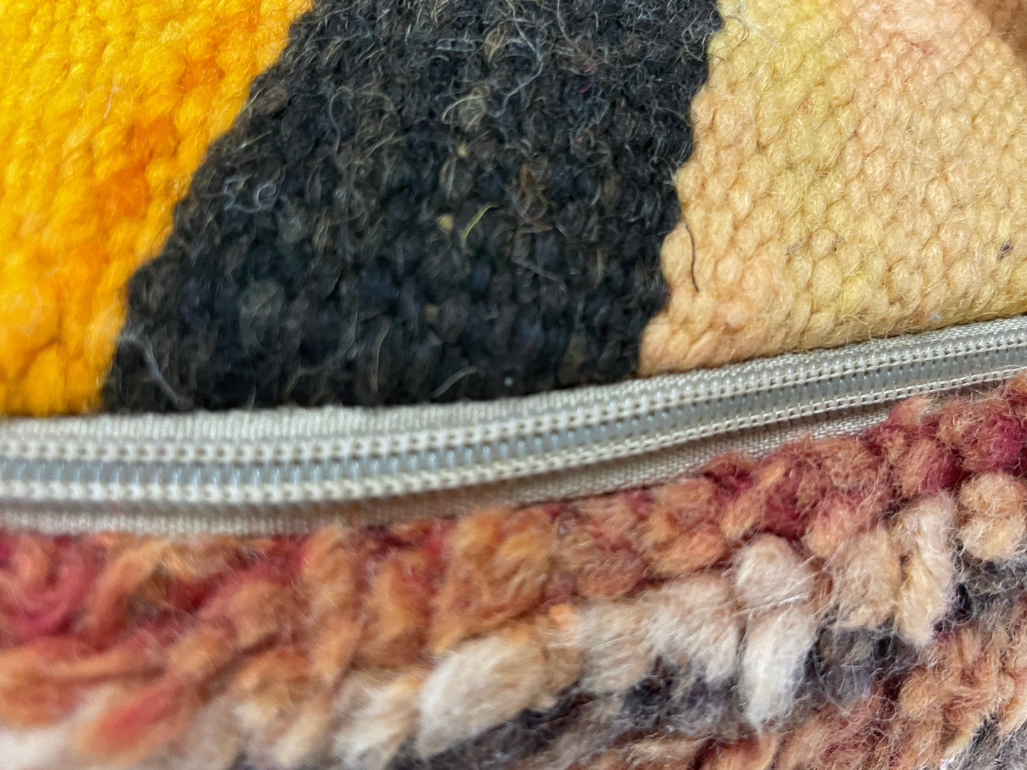 Round moroccan pouf cover - S12