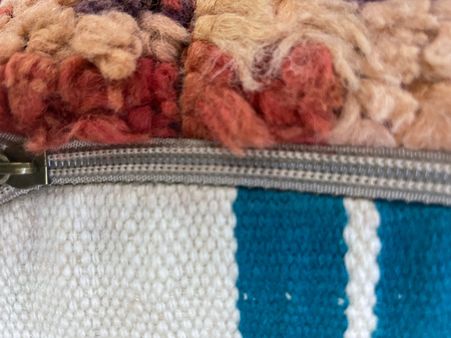 Round moroccan pouf cover - R43