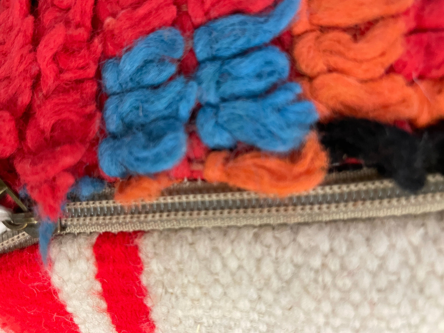 Round moroccan pouf cover - S17