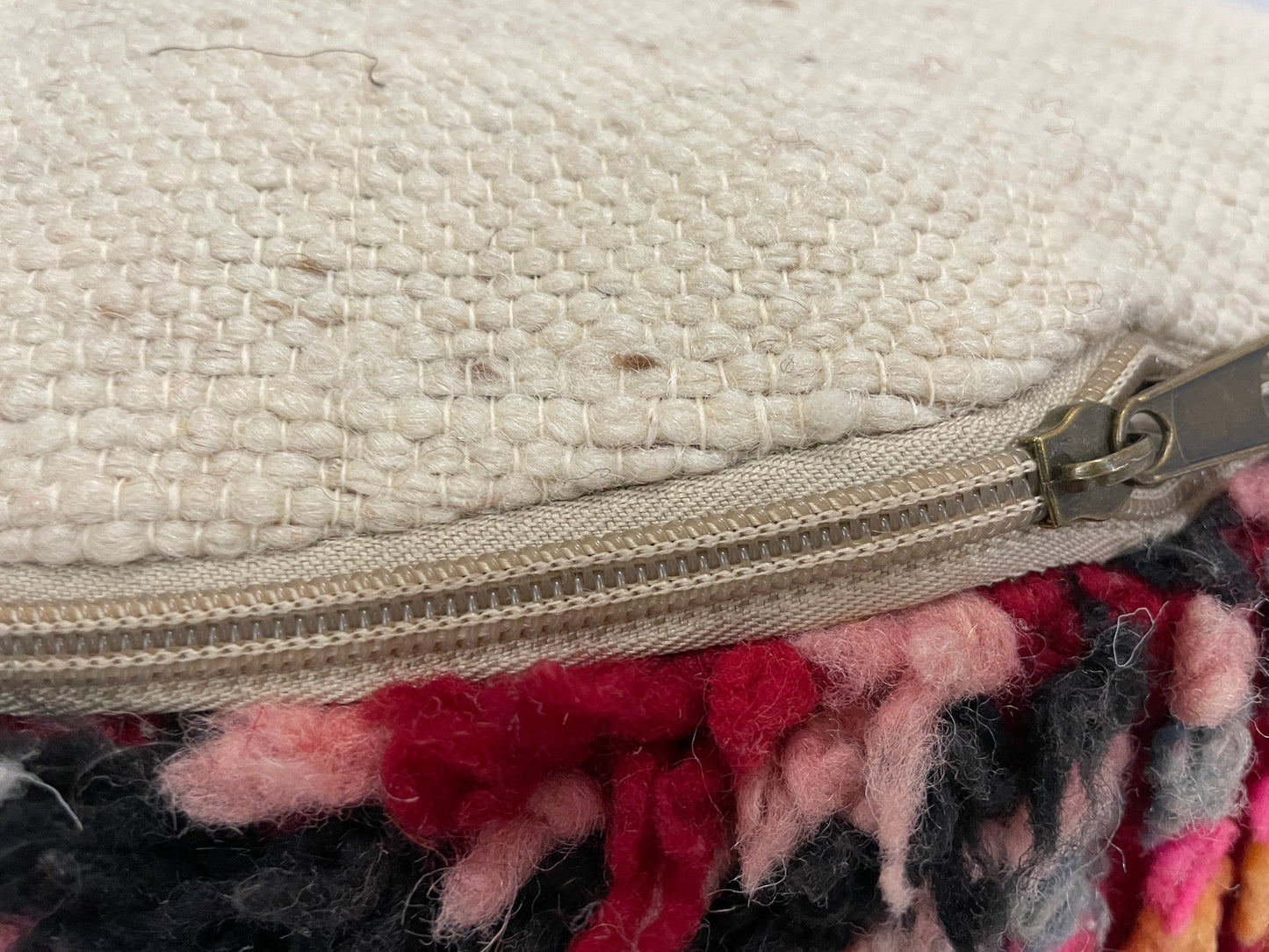 Round moroccan pouf cover - S54