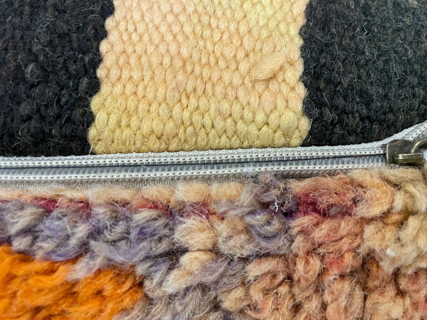 Round moroccan pouf cover - S18