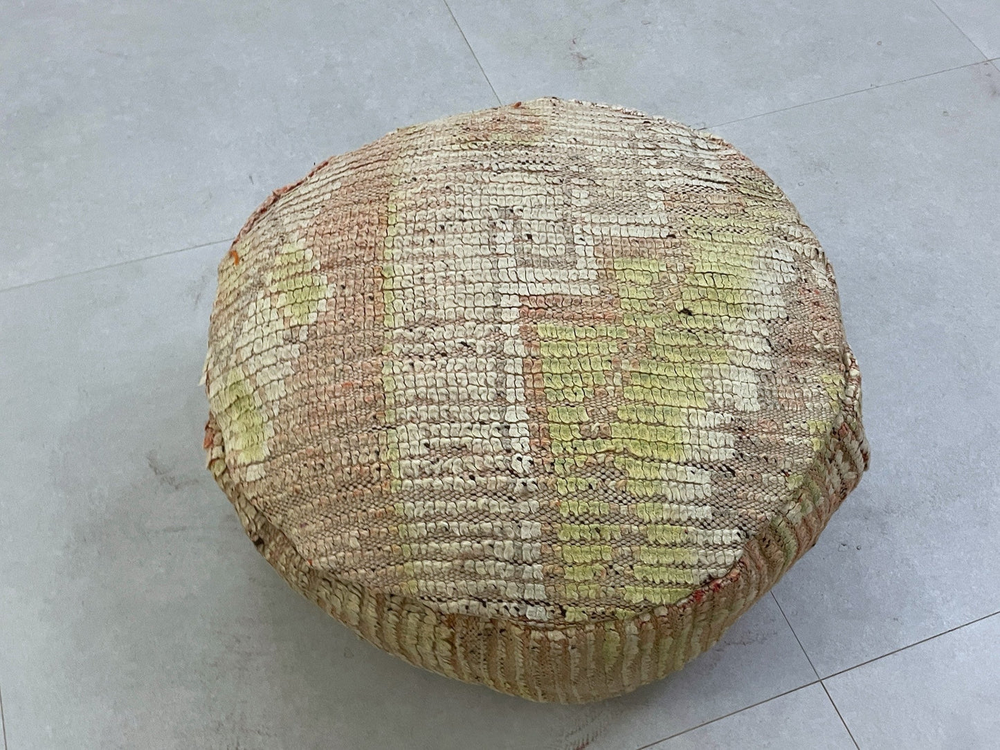 Round moroccan pouf cover - S8