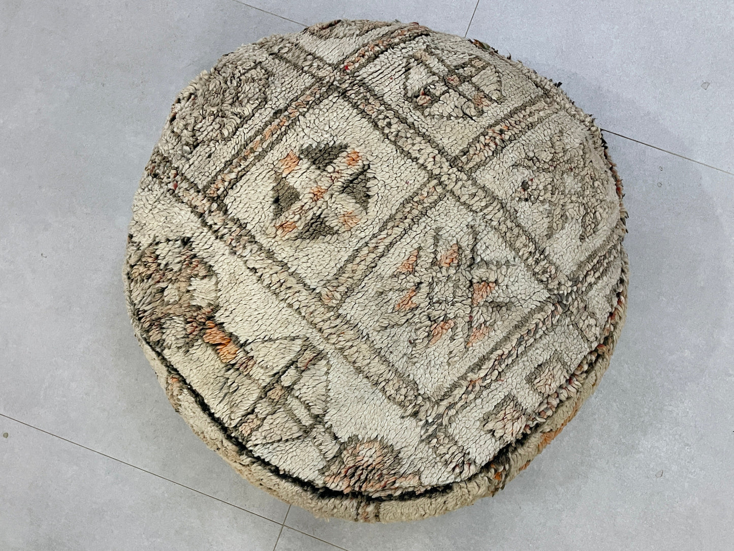 Round moroccan pouf cover - T5