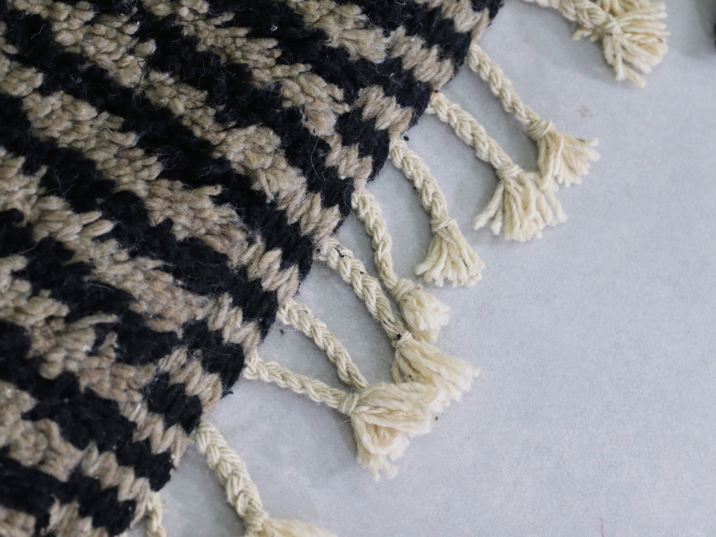 Striped Moroccan Runner Rug 3x8 - B27
