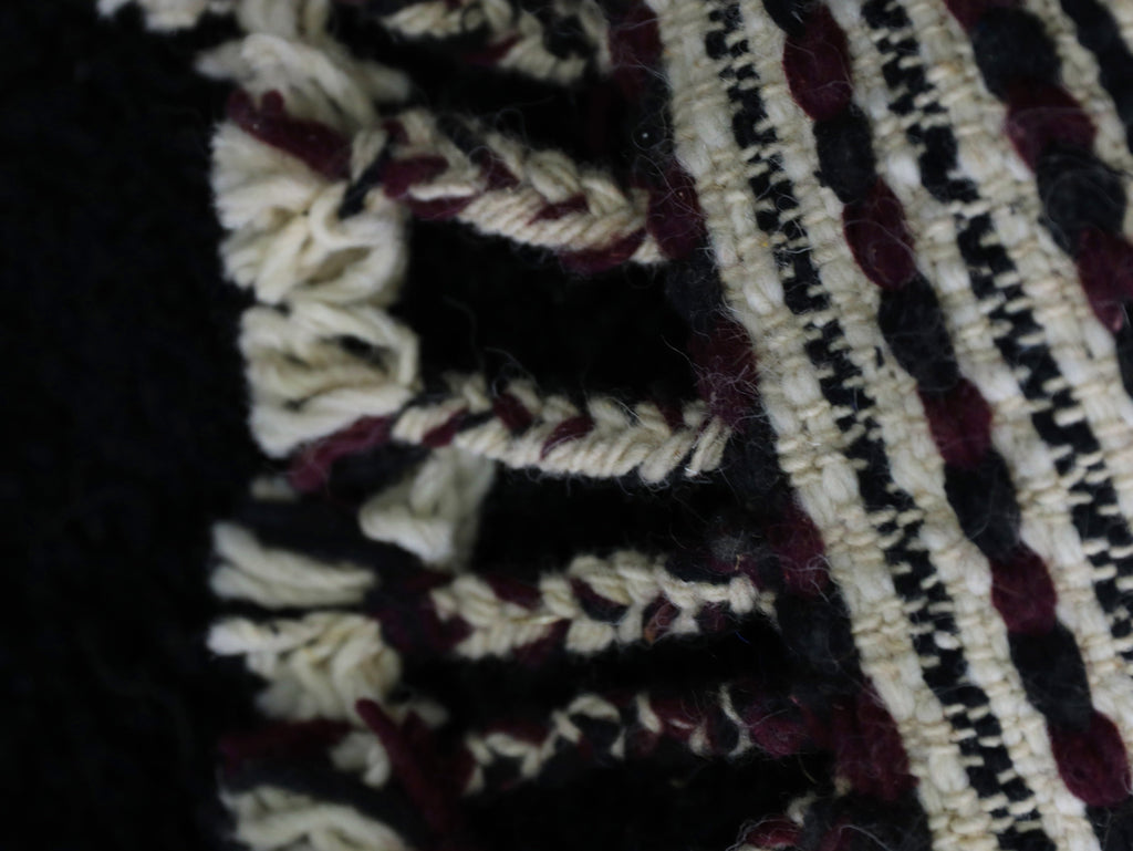 Black Beni Ourain Rug 4x6 - A99