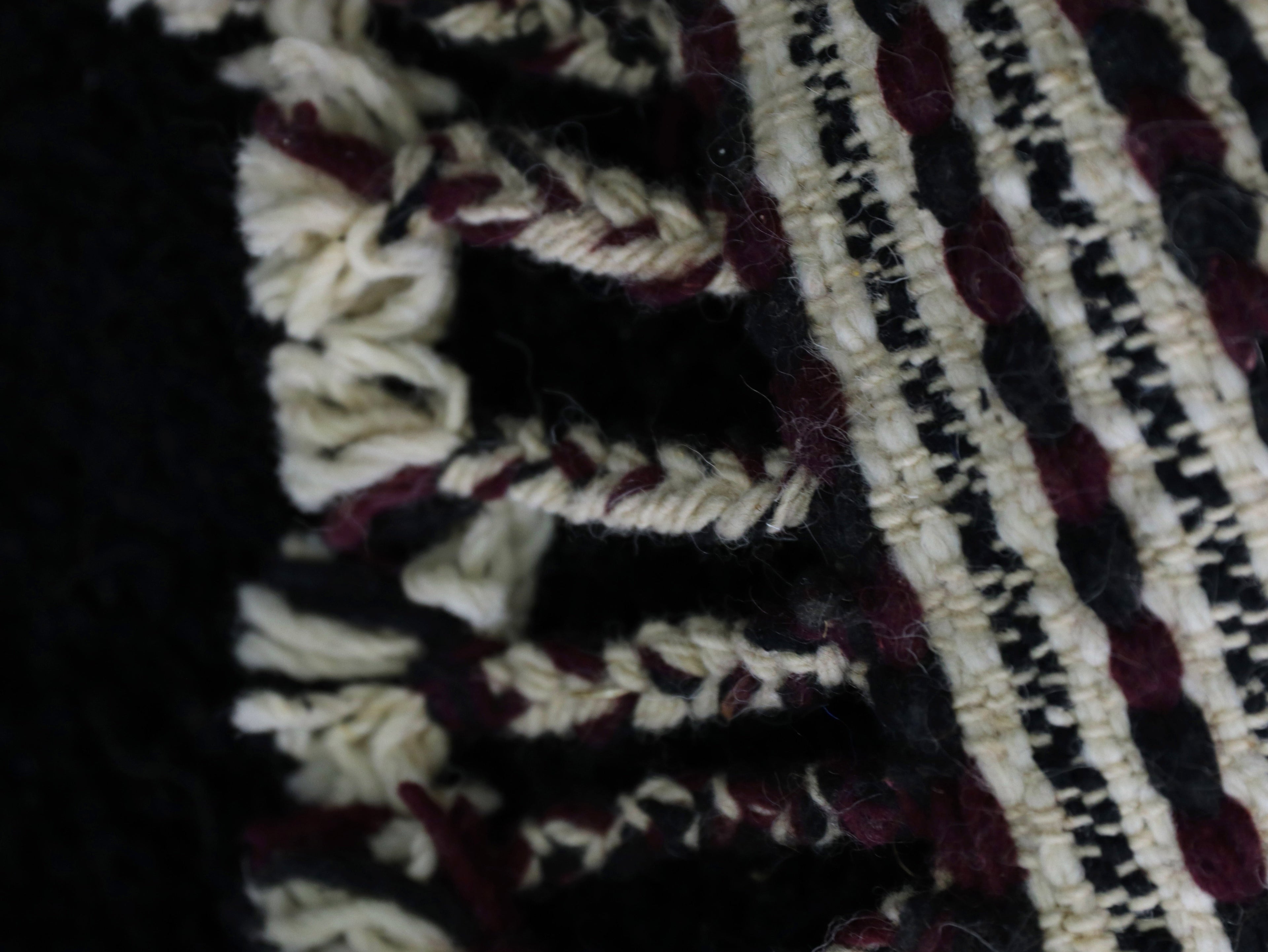 Black Beni Ourain Rug 4x6 - A99