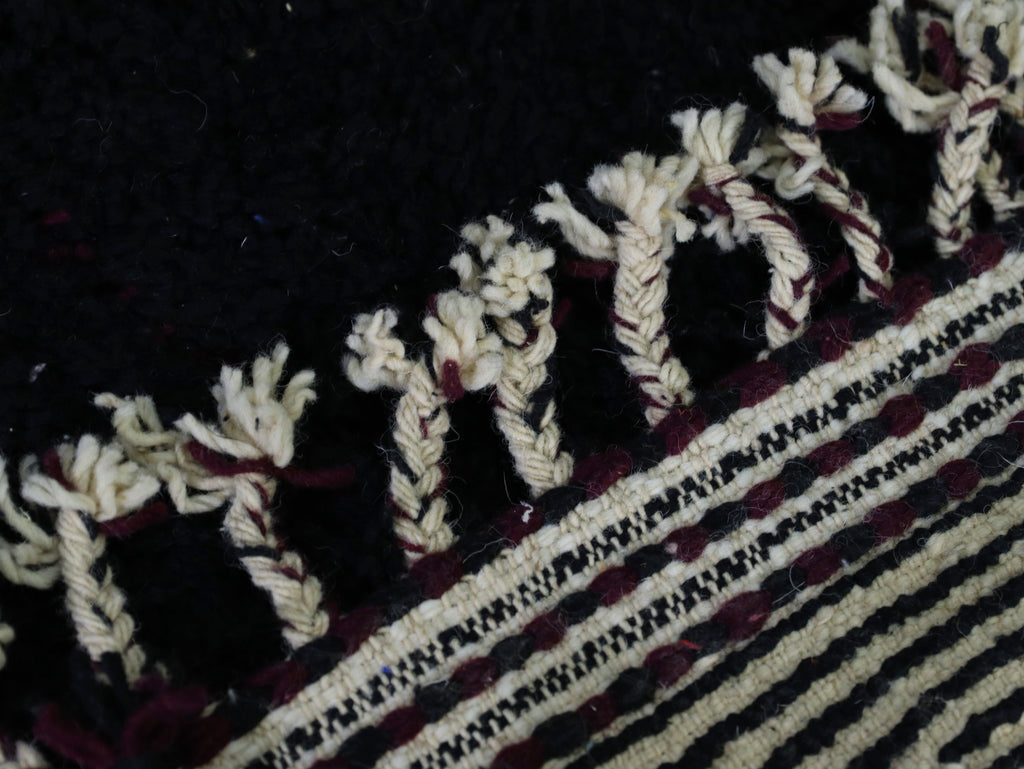 Black Beni Ourain Rug 4x6 - A99