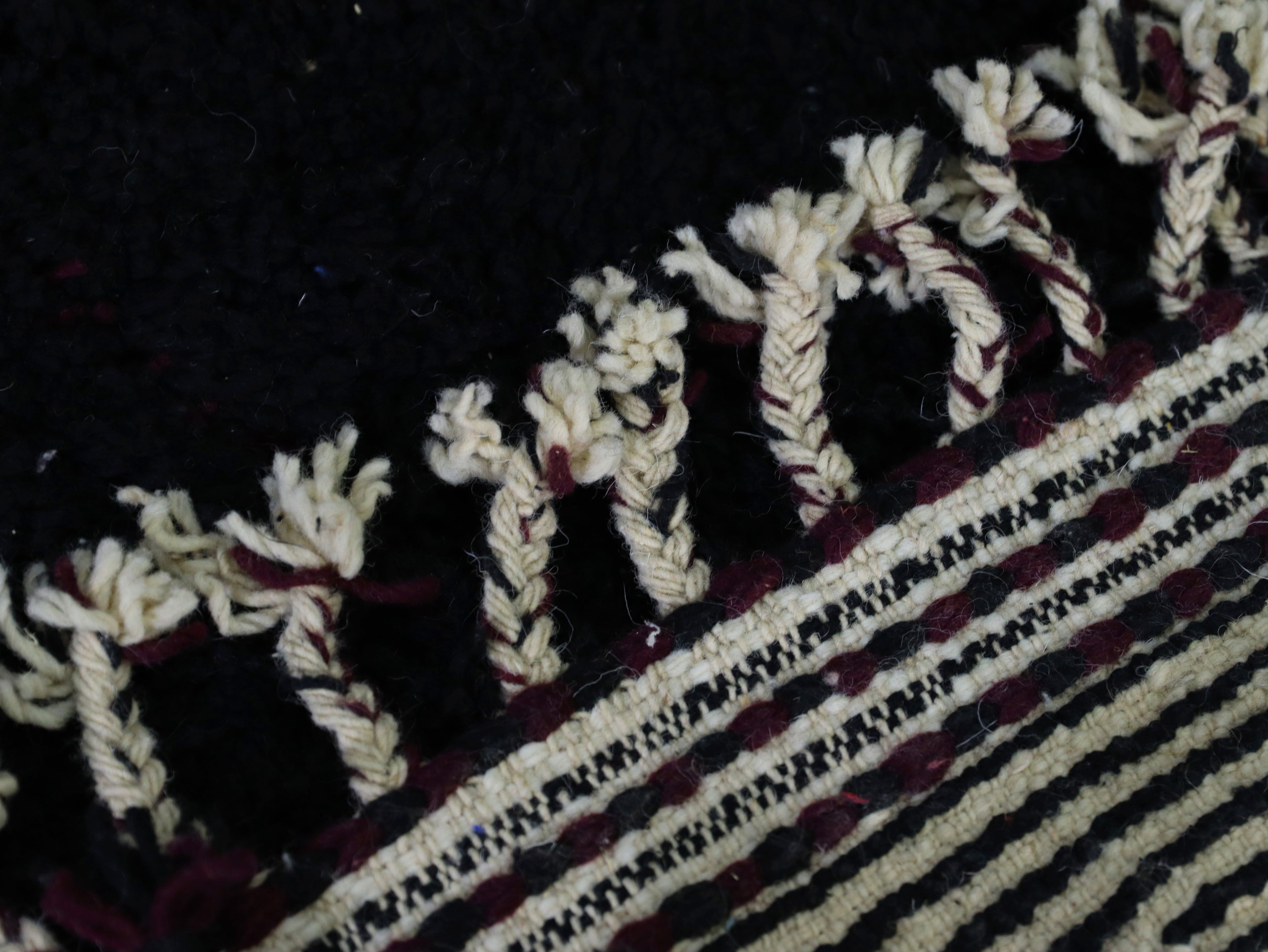 Black Beni Ourain Rug 4x6 - A99