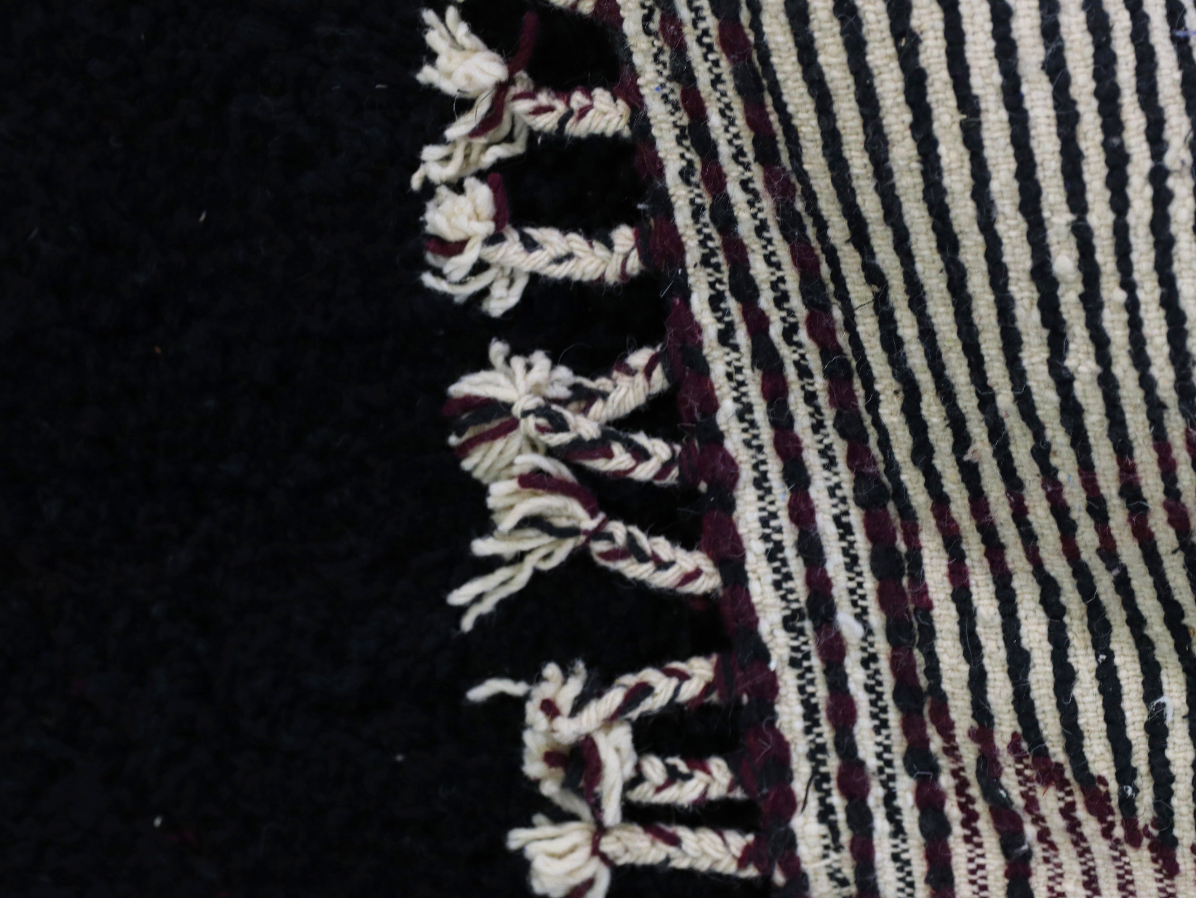 Black Beni Ourain Rug 4x6 - A99