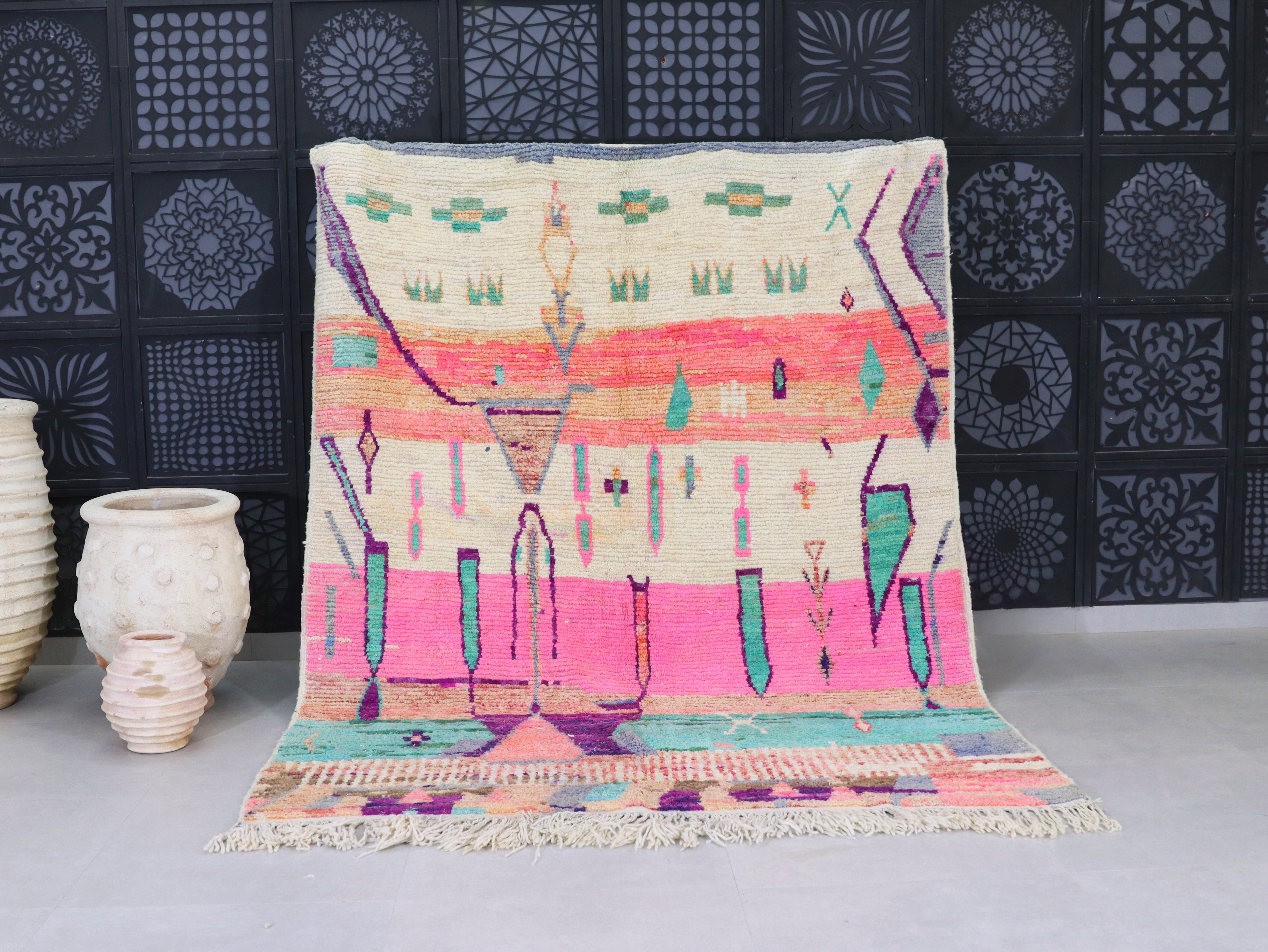 Handmade Moroccan  Rug 7x9 - A47