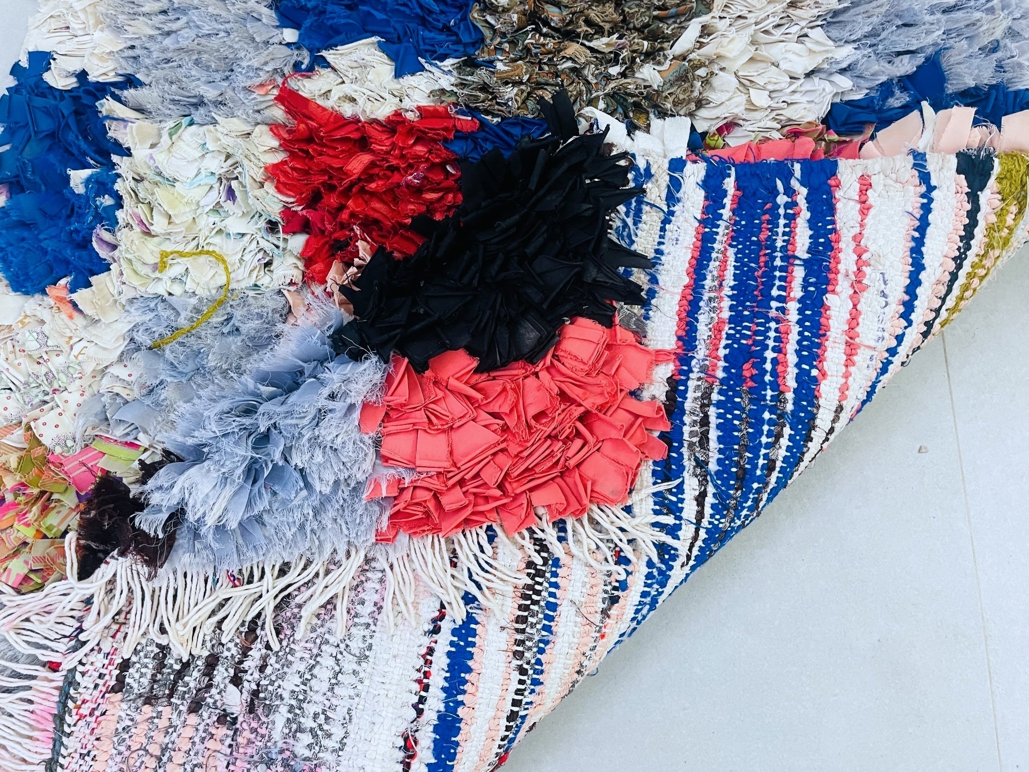 Handmade Moroccan Vintage runner Rug 2x5 ft - BN12