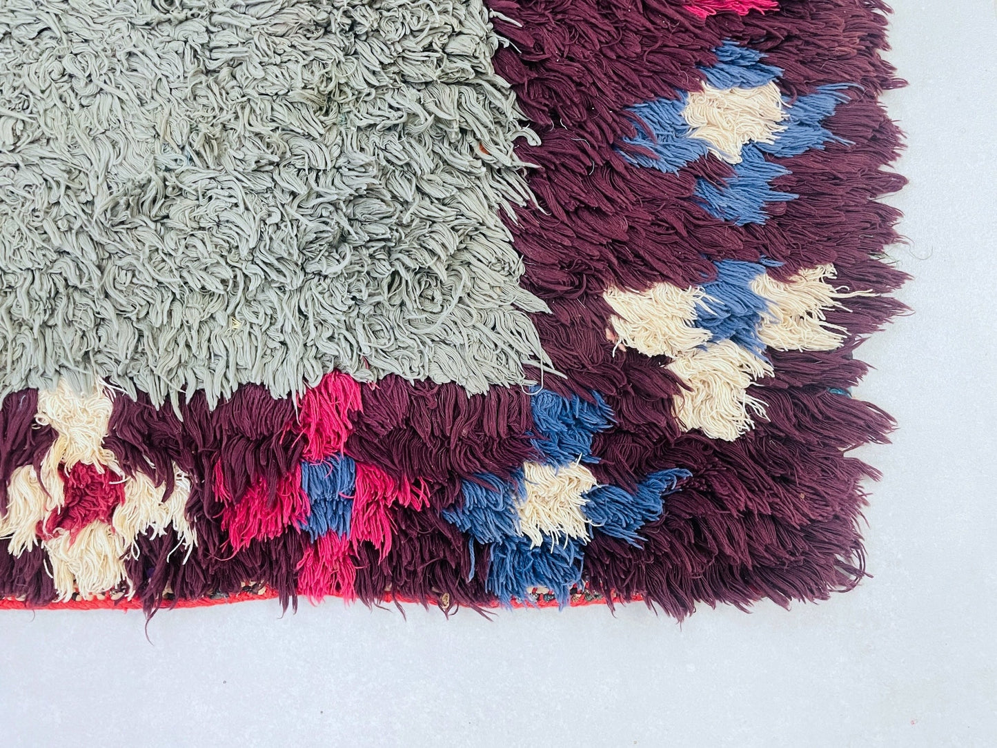 Handmade Moroccan Vintage runner Rug 3x9 ft - D34