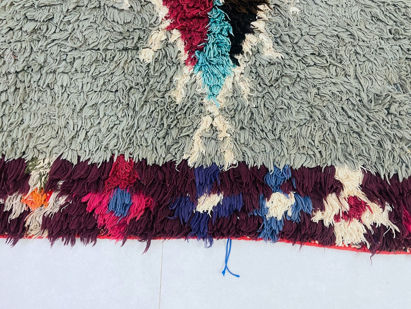 Handmade Moroccan Vintage runner Rug 3x9 ft - D34