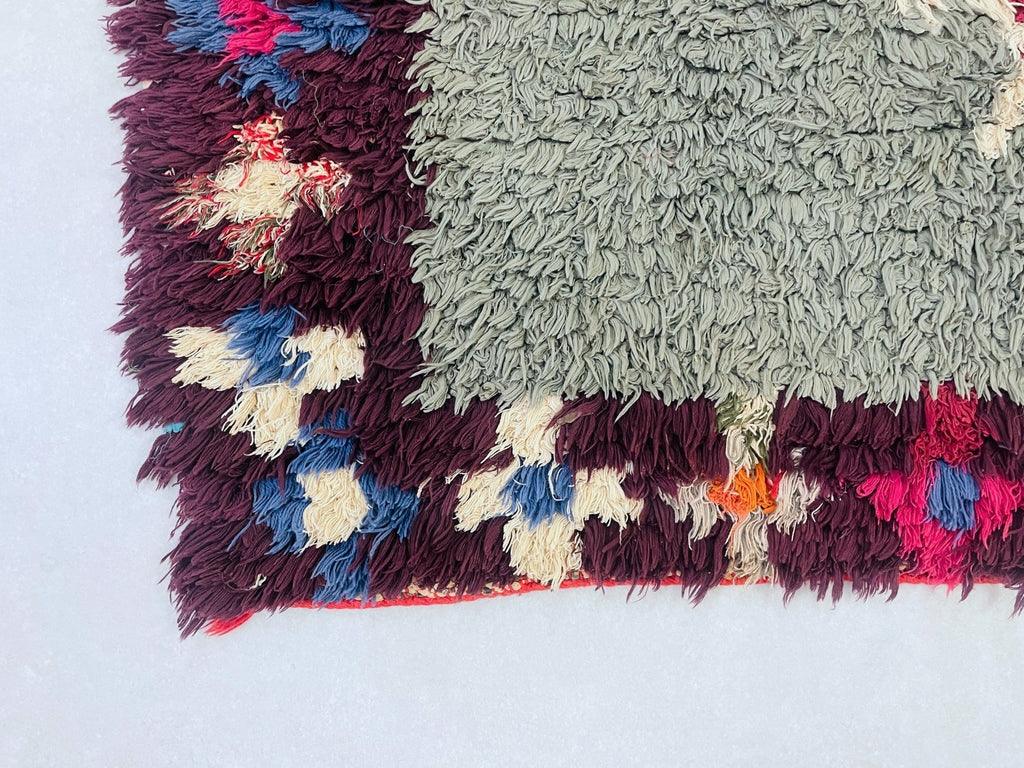 Handmade Moroccan Vintage runner Rug 3x9 ft - D34