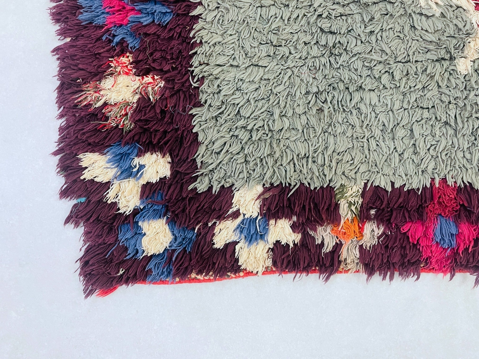 Handmade Moroccan Vintage runner Rug 3x9 ft - D34