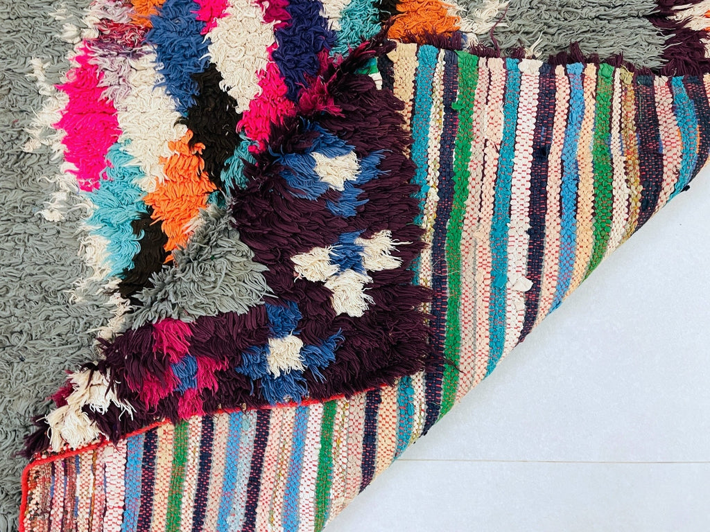 Handmade Moroccan Vintage runner Rug 3x9 ft - D34