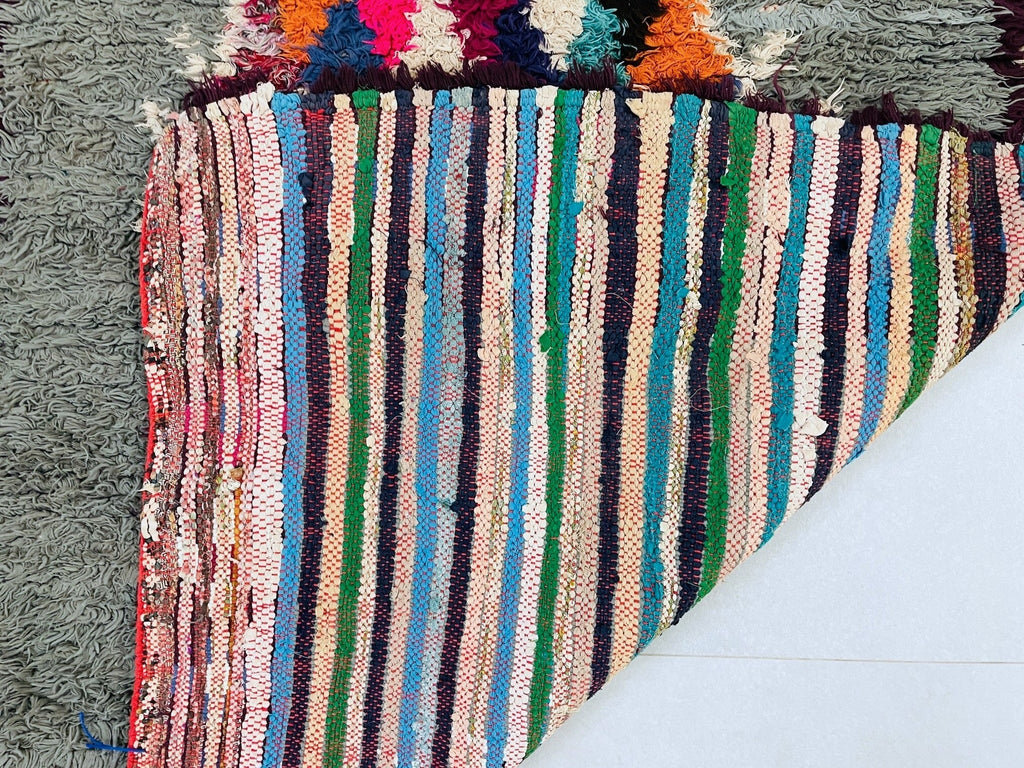 Handmade Moroccan Vintage runner Rug 3x9 ft - D34