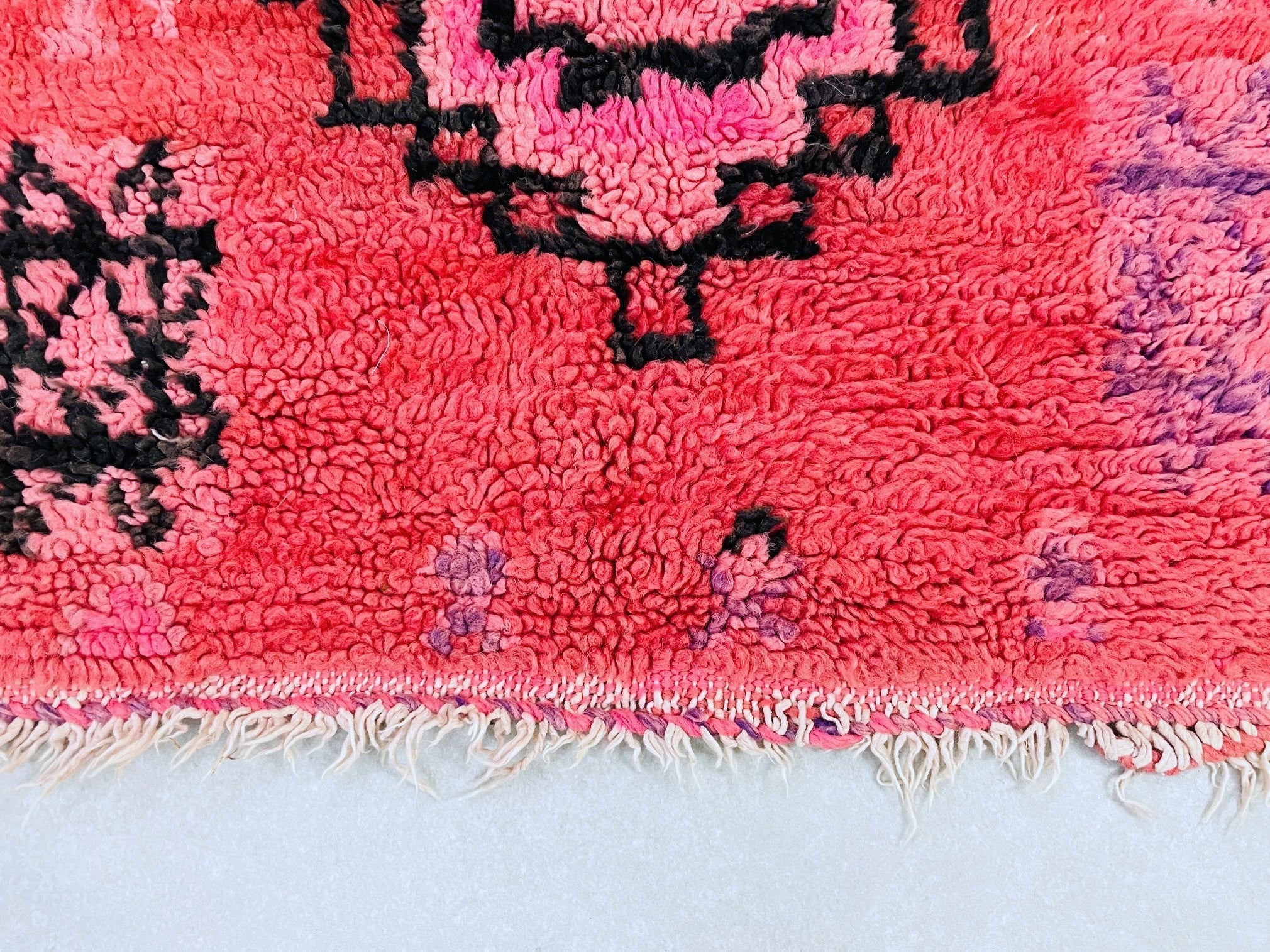 Handmade Moroccan Vintage runner Rug 3x9 ft - TB1