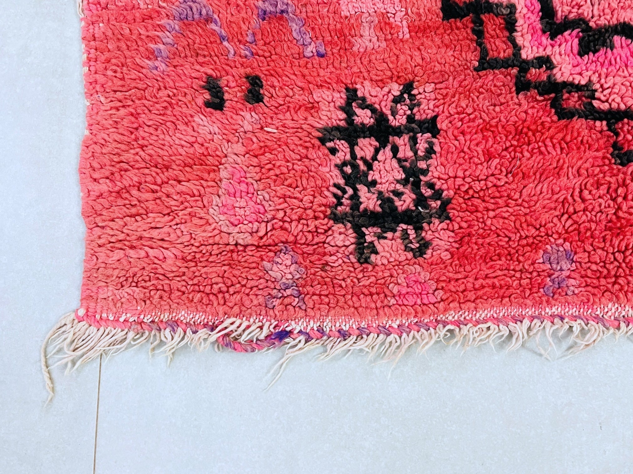Handmade Moroccan Vintage runner Rug 3x9 ft - TB1