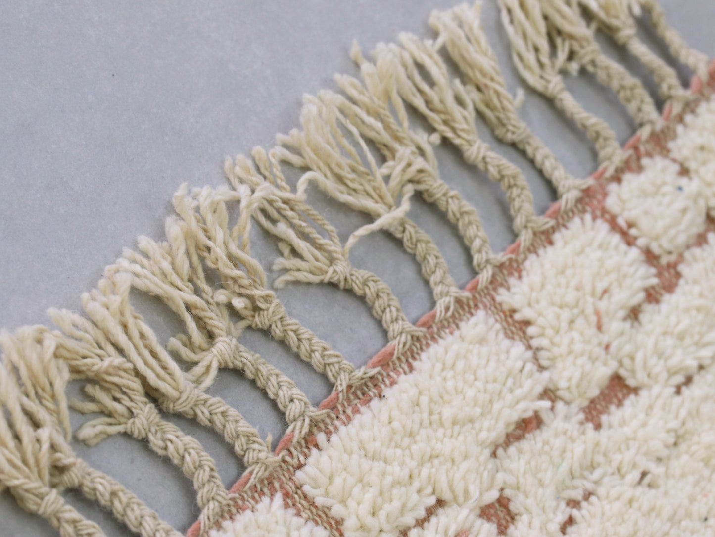 Beni Ourain Rug 6x7 - Handmade Moroccan Wool Rug - A81