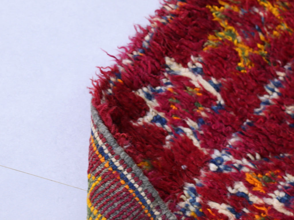 Vintage Handmade Moroccan Rug 6x11 - Soft Wool Berber Rug - C19