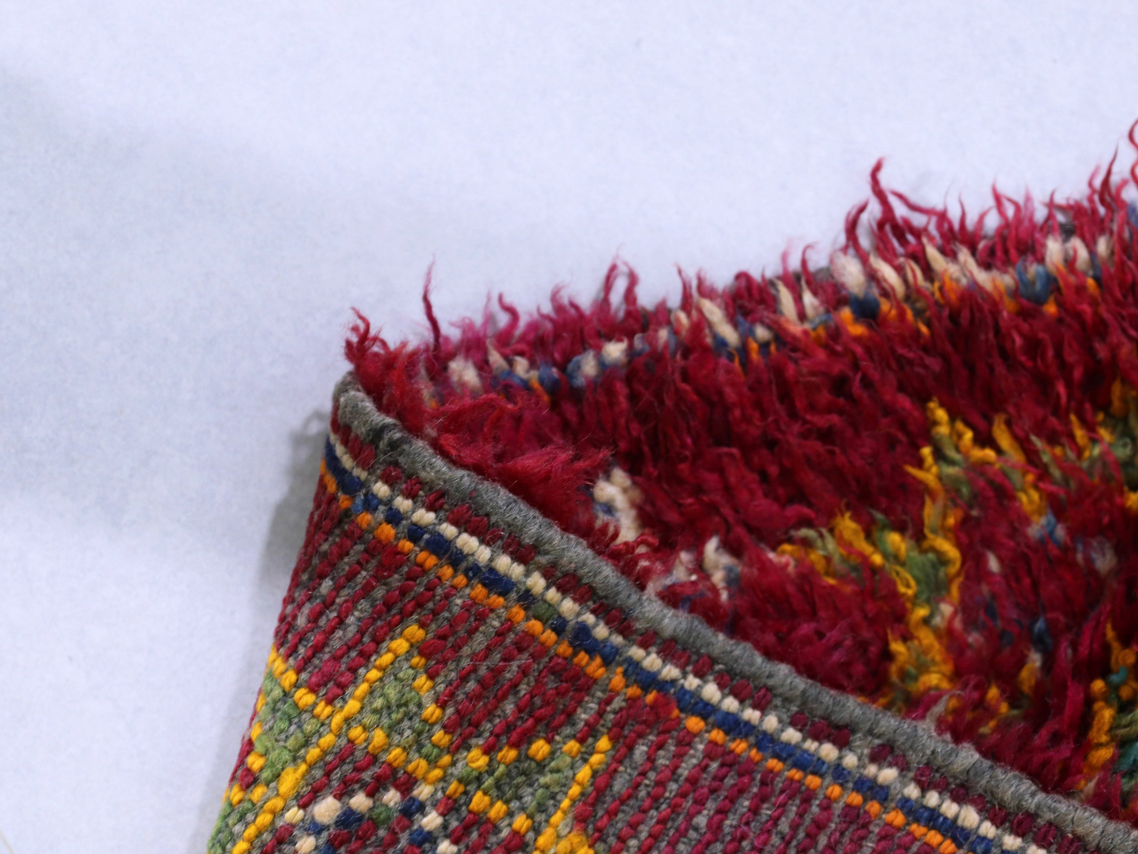 Vintage Handmade Moroccan Rug 6x11 - Soft Wool Berber Rug - C19