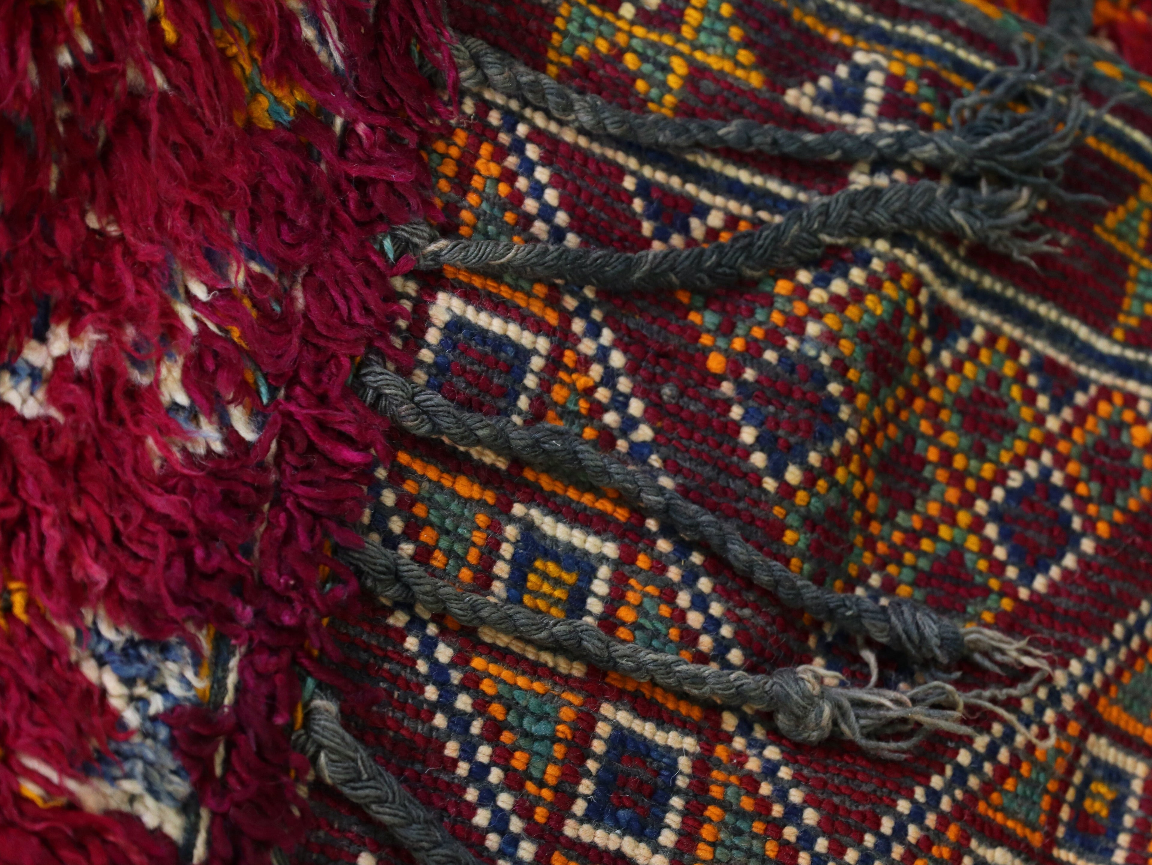 Vintage Handmade Moroccan Rug 6x11 - Soft Wool Berber Rug - C19