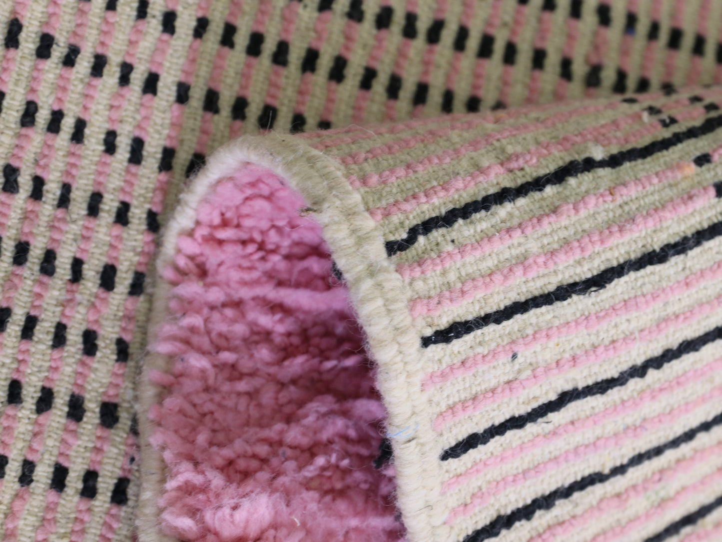 Pink Moroccan Runner Rug 2x7 - B21