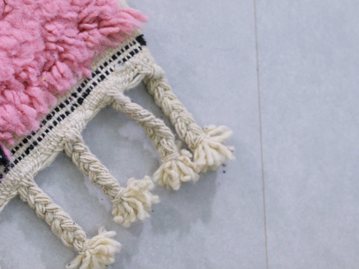 Pink Moroccan Runner Rug 2x7 - B21