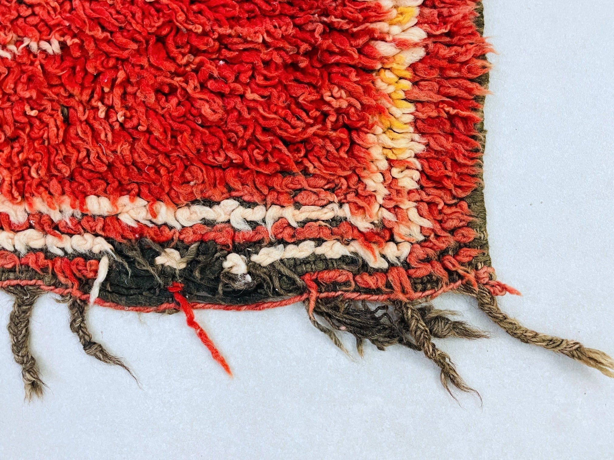 Vintage Moroccan Boucherouite Rug 3x7 - TB4