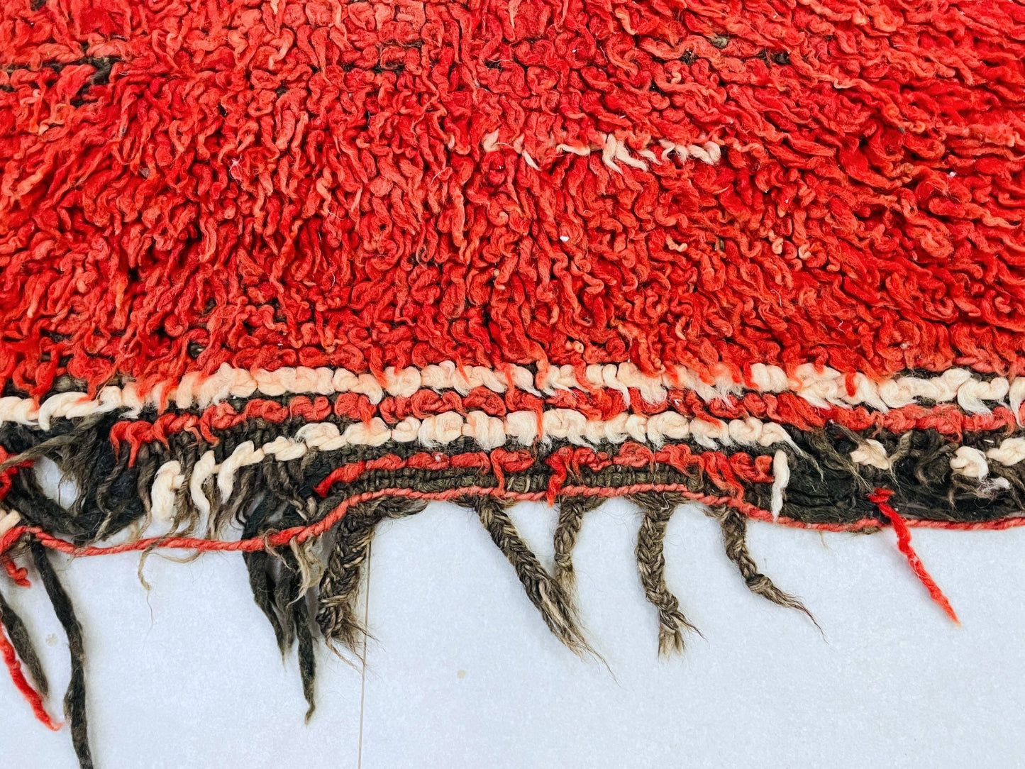 Vintage Moroccan Boucherouite Rug 3x7 - TB4