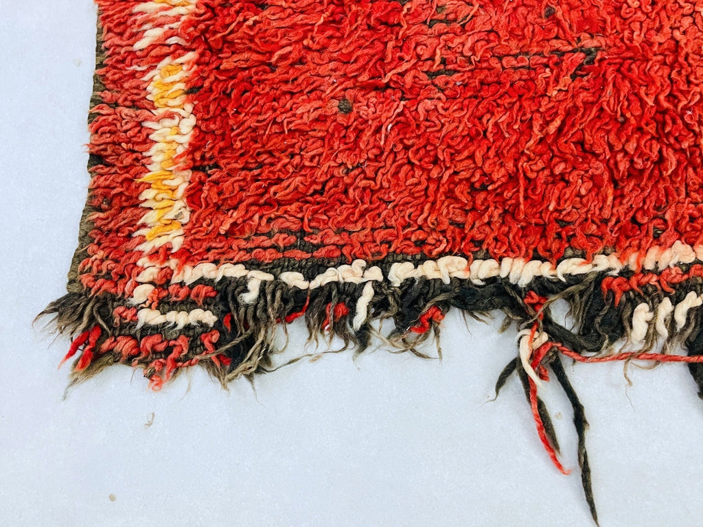 Vintage Moroccan Boucherouite Rug 3x7 - TB4