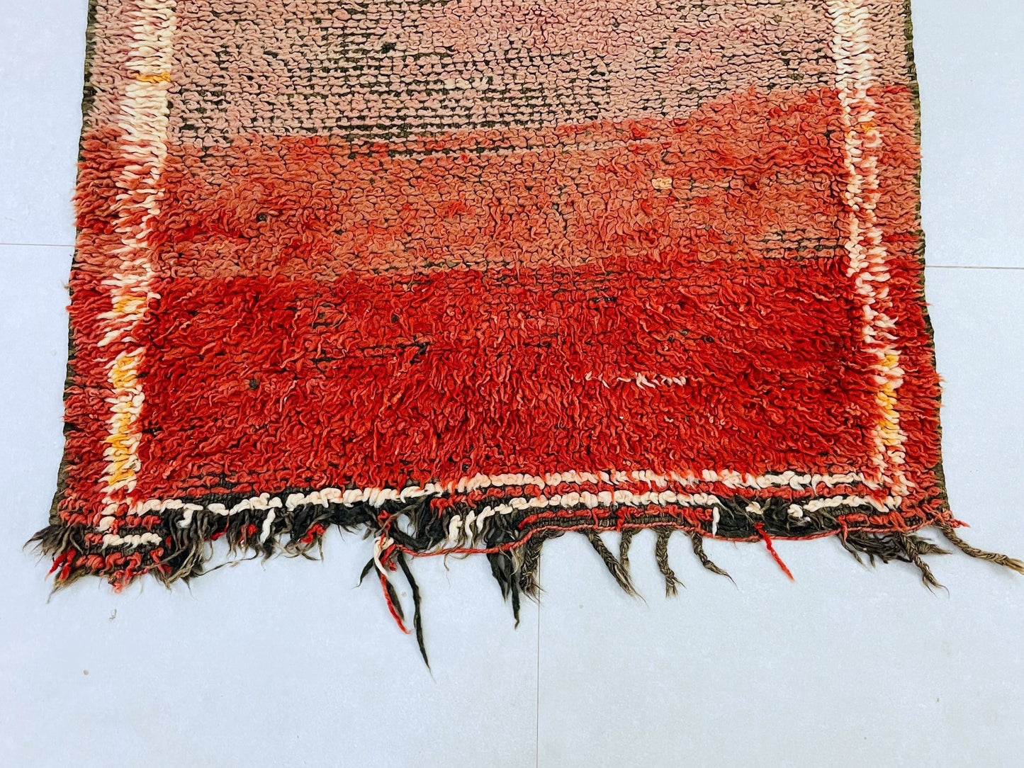 Vintage Moroccan Boucherouite Rug 3x7 - TB4