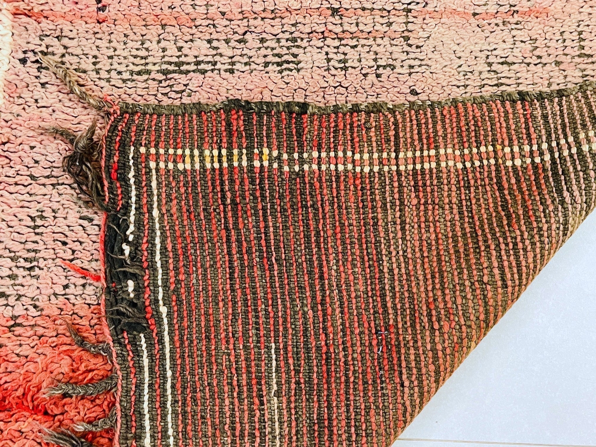 Vintage Moroccan Boucherouite Rug 3x7 - TB4