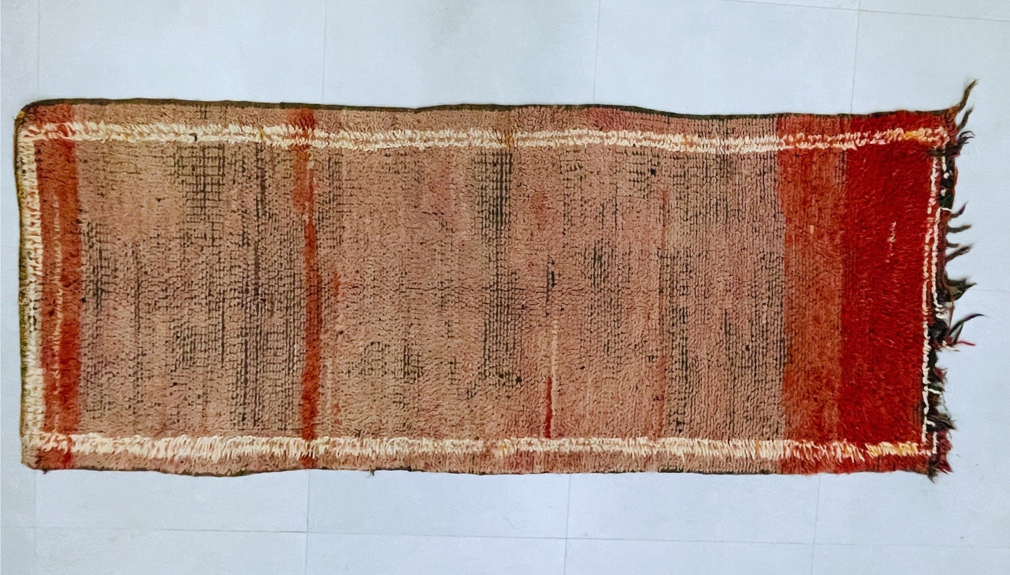 Vintage Moroccan Boucherouite Rug 3x7 - TB4